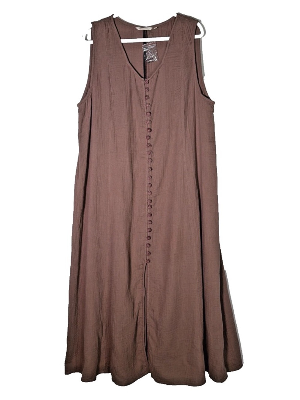 Soft Surroundings Dress NWOT Samora Gauze Dress in Mocha Women's Size 2X